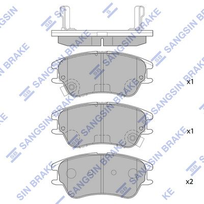 Гальмівні колодки дискові HI-Q SP1149 - zapix