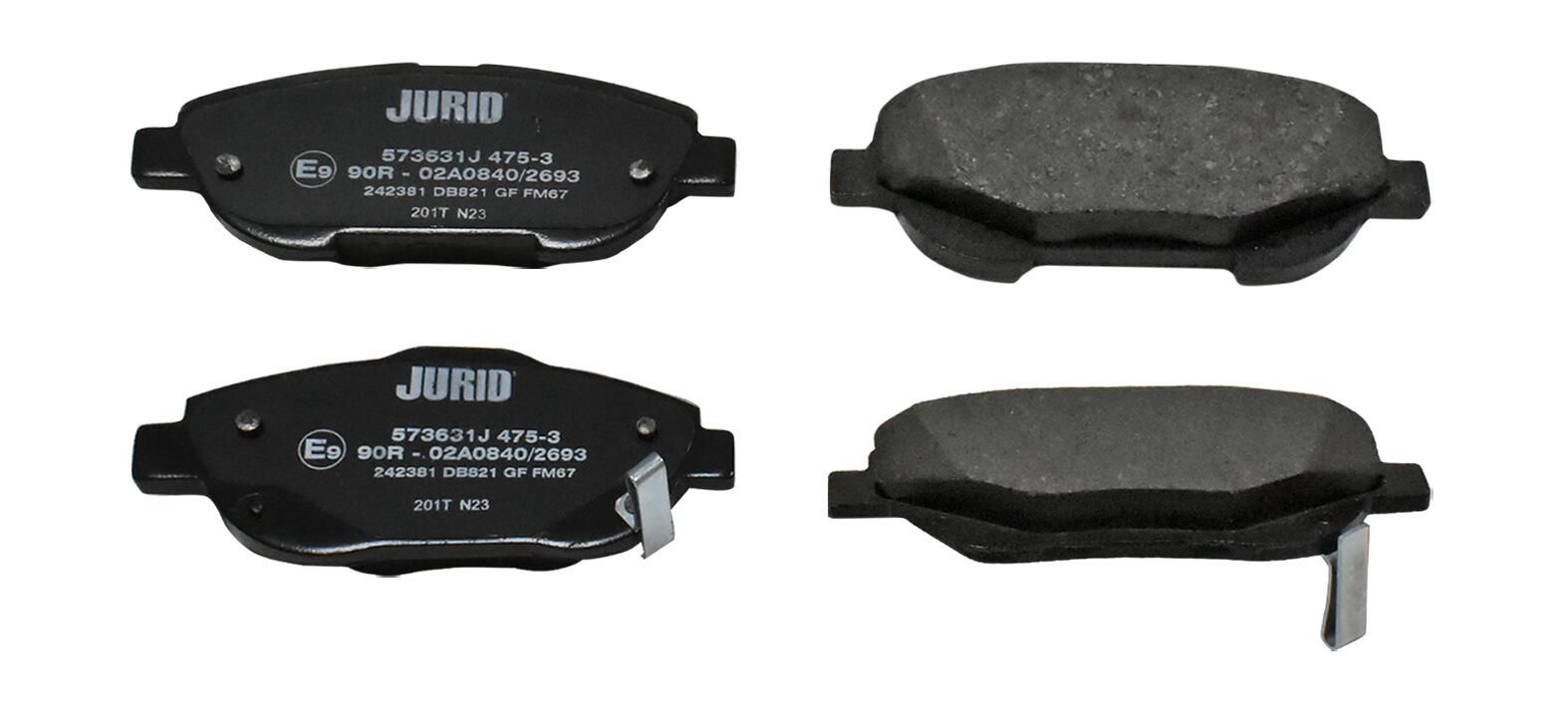 Гальмівні колодки дискові JURID 573631J - zapix