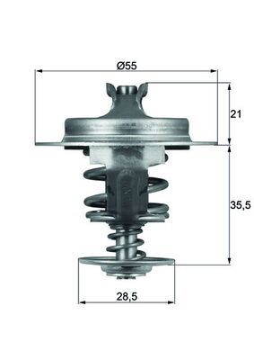 Термостат MAHLE TX6783D - zapix