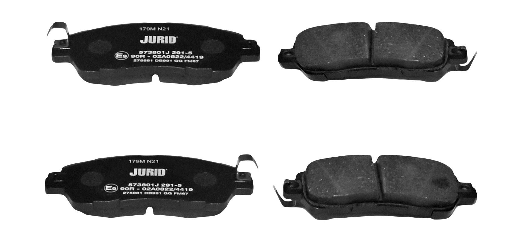 Гальмівні колодки дискові JURID 573801J - zapix