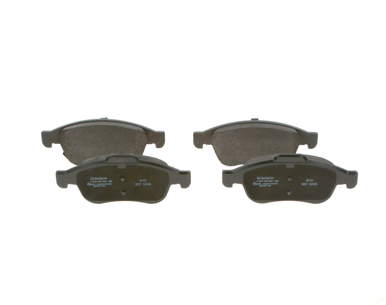 Гальмівні колодки дискові BOSCH 0986494826 - zapix