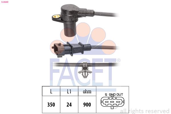 Датчик положення колінчастого валу FACET 90849 - zapix