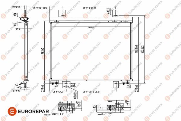 Радіатор кондиціонера EUROREPAR 1626267380 - zapix
