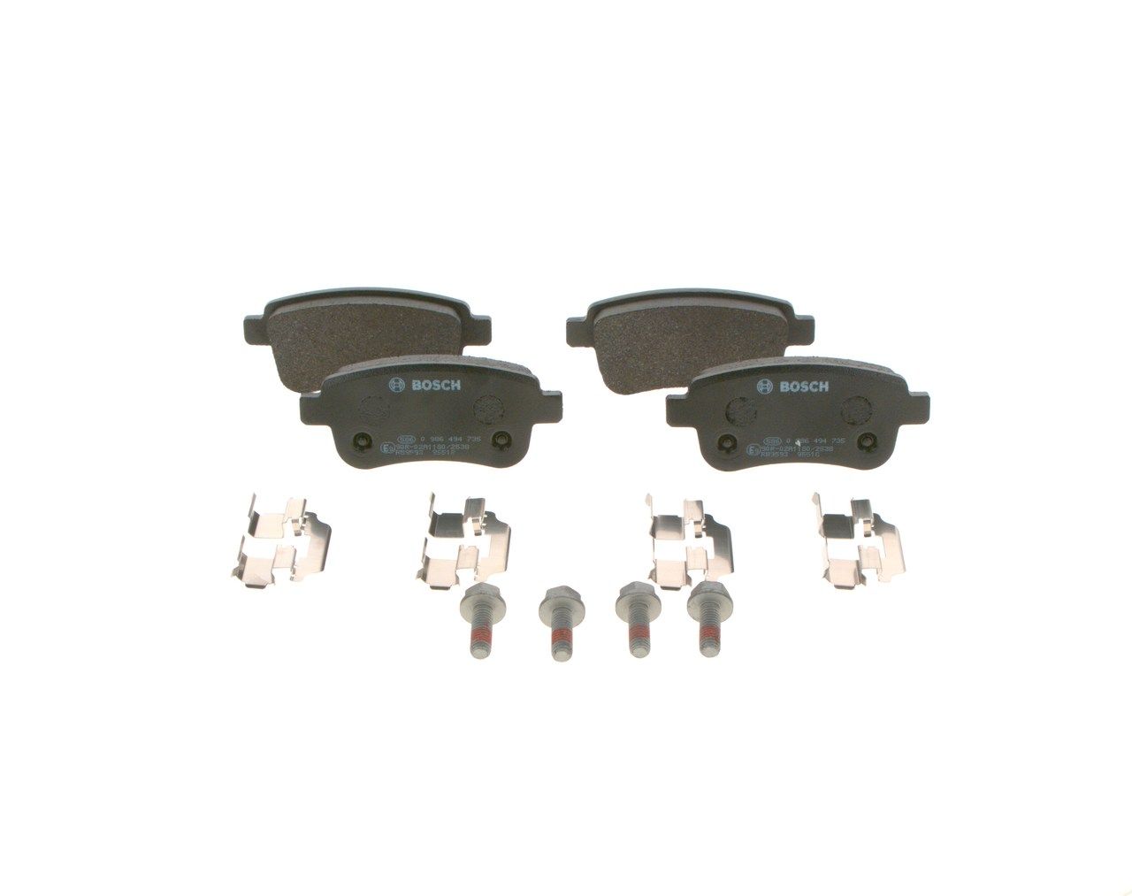 Гальмівні колодки дискові BOSCH 0986494735 - zapix