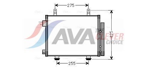 Радіатор кондиціонера AVA QUALITY COOLING SZA5115D - zapix