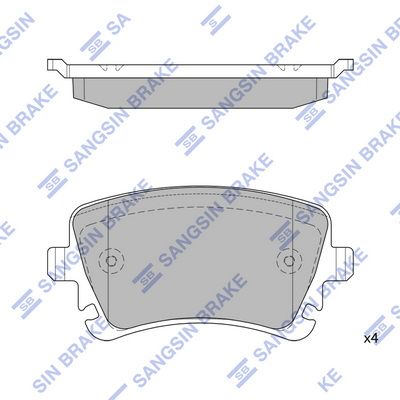 Гальмівні колодки дискові HI-Q SP2112R - zapix