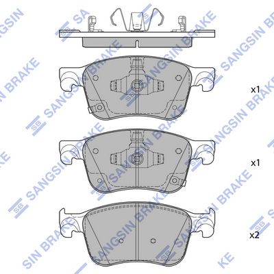 Гальмівні колодки дискові HI-Q SP4444 - zapix
