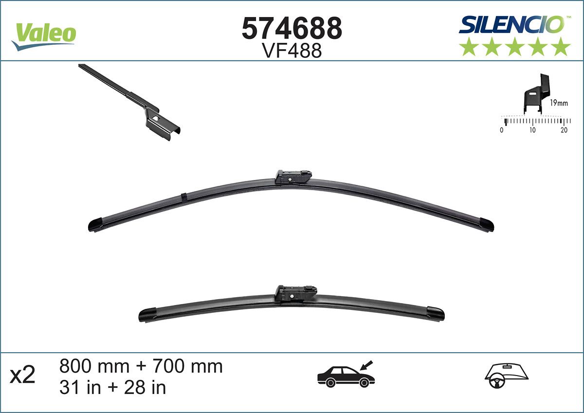 Щітка склоочисника VALEO 574688 - zapix