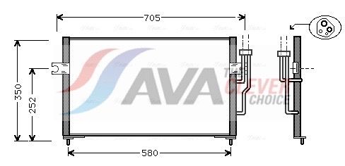 Радіатор кондиціонера AVA QUALITY COOLING MT5100 - zapix