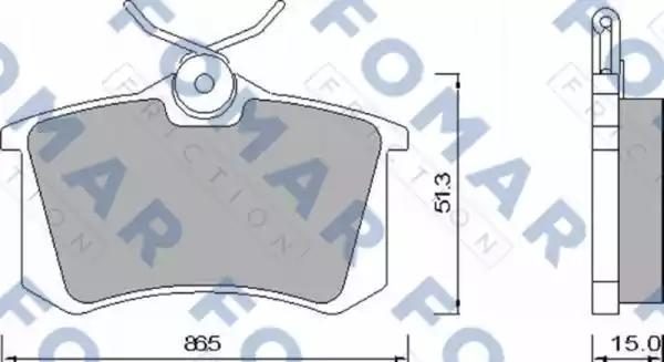 Гальмівні колодки дискові FOMAR FRICTION FO465381 - zapix