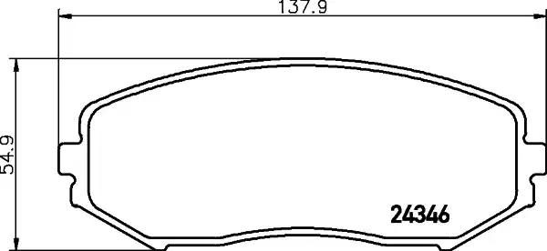 Гальмівні колодки дискові NISSHINBO NP9003 - zapix