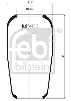 Пневматична підвіска FEBI BILSTEIN 39906 - zapix