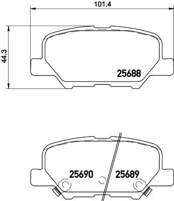 Гальмівні колодки дискові NISSHINBO NP5038 - zapix