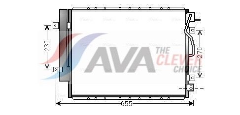 Радіатор кондиціонера AVA QUALITY COOLING KA5123D - zapix
