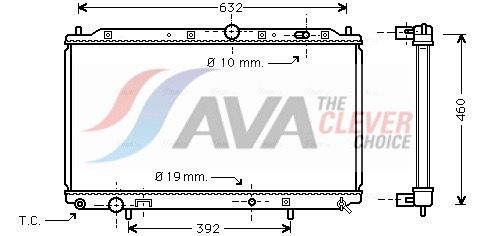 Радіатор охолодження двигуна AVA QUALITY COOLING MT2116 - zapix