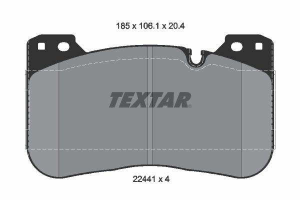 Гальмівні колодки дискові TEXTAR 2244101 - zapix