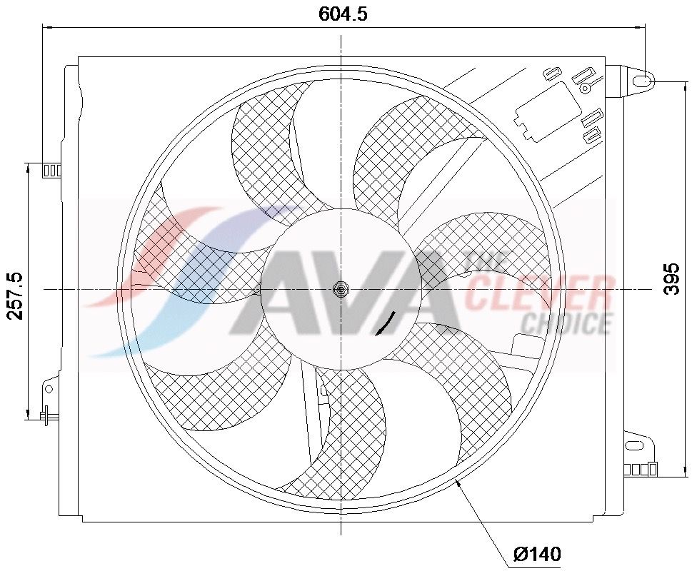Вентилятор системи охолодження AVA QUALITY COOLING RT7699 - zapix
