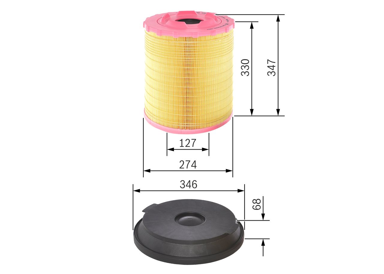 Повітряний фільтр BOSCH F026400288 - zapix