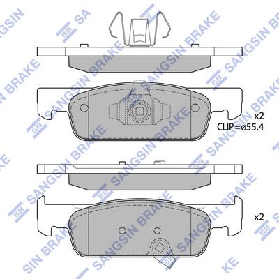 Гальмівні колодки дискові HI-Q SP4136 - zapix