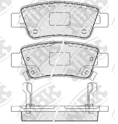 Гальмівні колодки дискові NIBK PN8809 - zapix