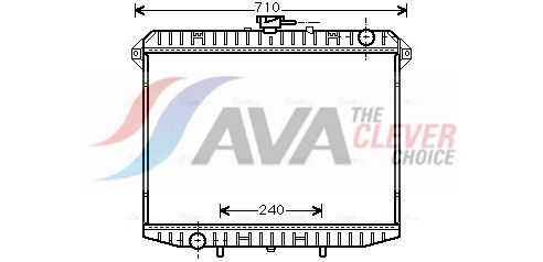Радіатор охолодження двигуна AVA QUALITY COOLING DN2148 - zapix