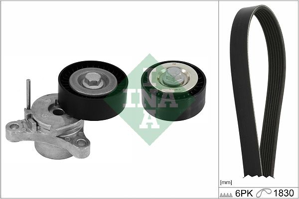 Комплект поліклинових ременів SCHAEFFLER INA 529044810 - zapix
