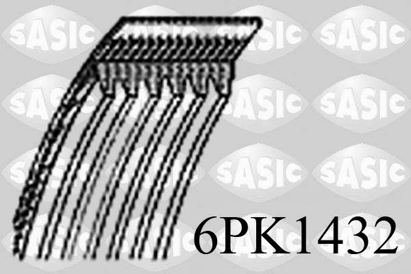 Поліклиновий ремінь SASIC 6PK1432 - zapix