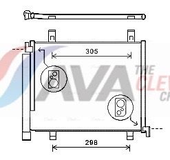 Радіатор кондиціонера AVA QUALITY COOLING VNA5327D - zapix
