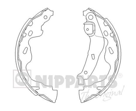 Гальмівні колодки ручника (барабанні) NIPPARTS J3502082 - zapix