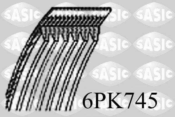 Поліклиновий ремінь SASIC 6PK745 - zapix