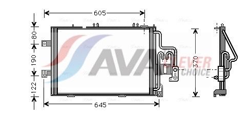 Радіатор кондиціонера AVA QUALITY COOLING OLA5307 - zapix