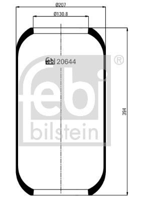 Пневматична підвіска FEBI BILSTEIN 20644 - zapix