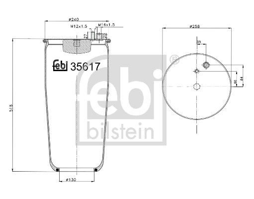 Пневматична підвіска FEBI BILSTEIN 35617 - zapix