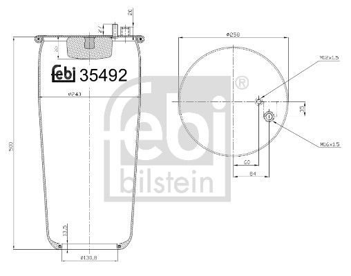 Пневматична підвіска FEBI BILSTEIN 35492 - zapix