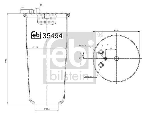 Пневматична підвіска FEBI BILSTEIN 35494 - zapix