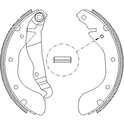 Гальмівні колодки ручника (барабанні) WOKING Z430700 - zapix