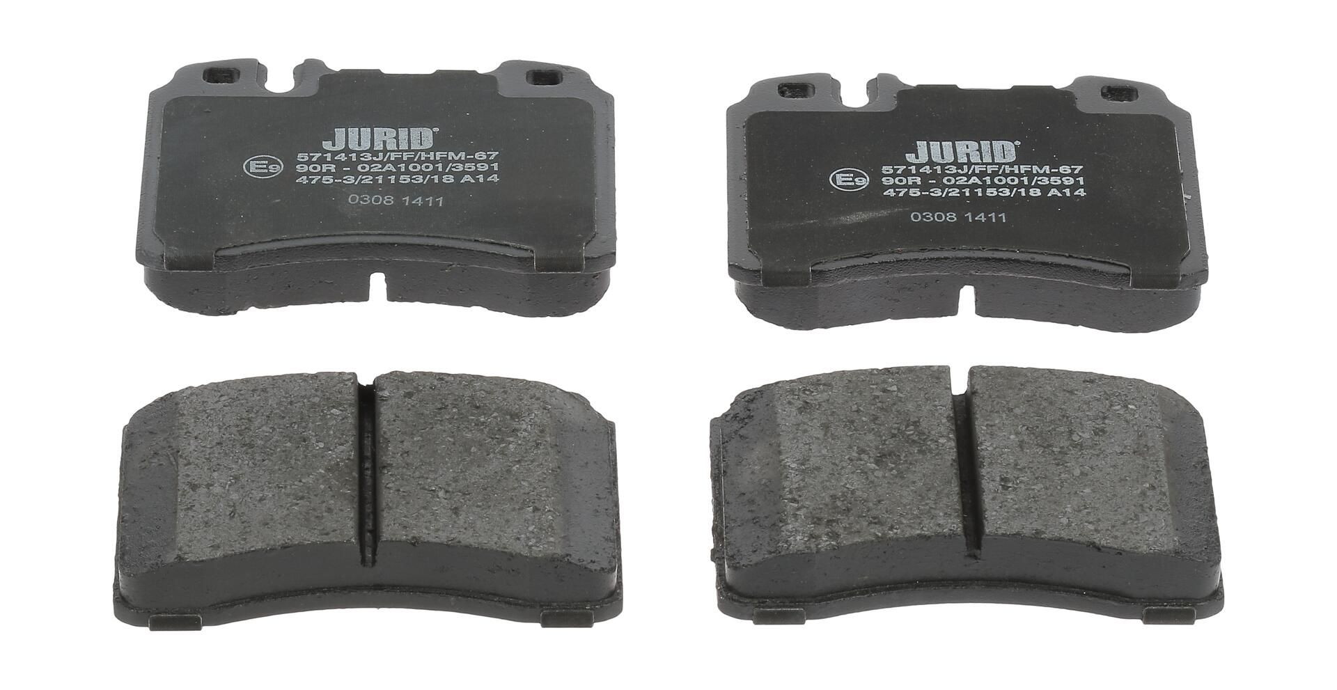 Гальмівні колодки дискові JURID 571413J - zapix
