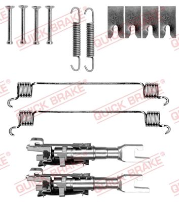 Монтажний комплект барабанних гальмівних колодок QUICK BRAKE 1050056S - zapix