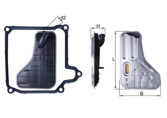 Фільтр АКПП MAHLE HX264D - zapix