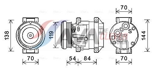 Компресор кондиціонера AVA QUALITY COOLING CTAK055 - zapix