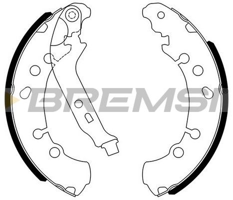 Тормозные колодки ручника (барабанные) BREMSI GF0971