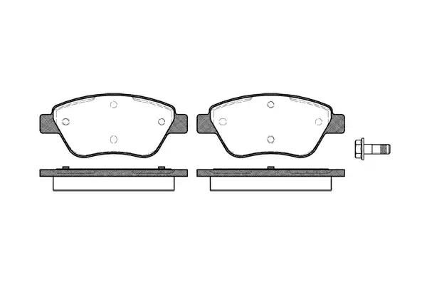 Гальмівні колодки дискові WOKING P958310 - zapix