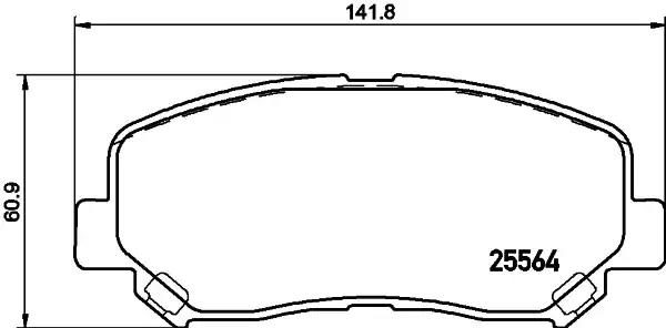 Гальмівні колодки дискові NISSHINBO NP5042 - zapix