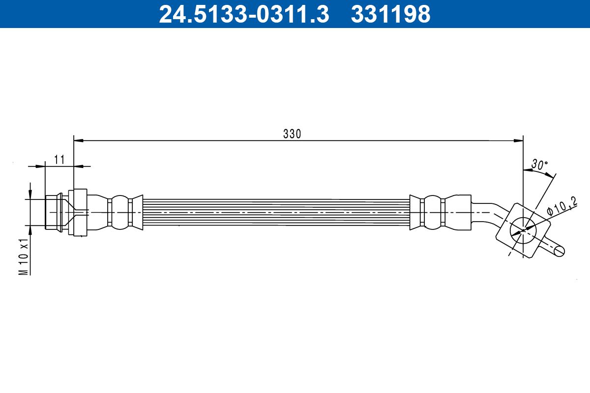 Гальмівні шланги ATE 24513303113 - zapix