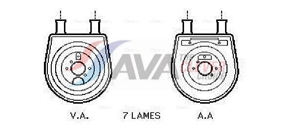 Оливний радіатор двигуна AVA QUALITY COOLING HY3154 - zapix
