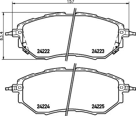 Гальмівні колодки дискові NISSHINBO NP7008 - zapix