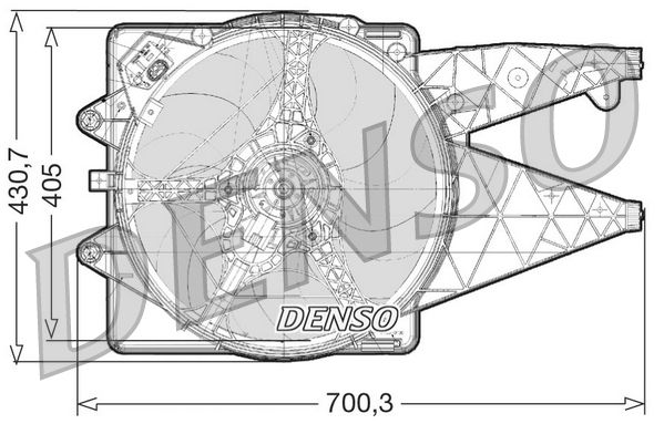 Вентилятор системи охолодження DENSO DER01020 - zapix