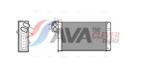 Радіатор пічки AVA QUALITY COOLING PE6015 - zapix
