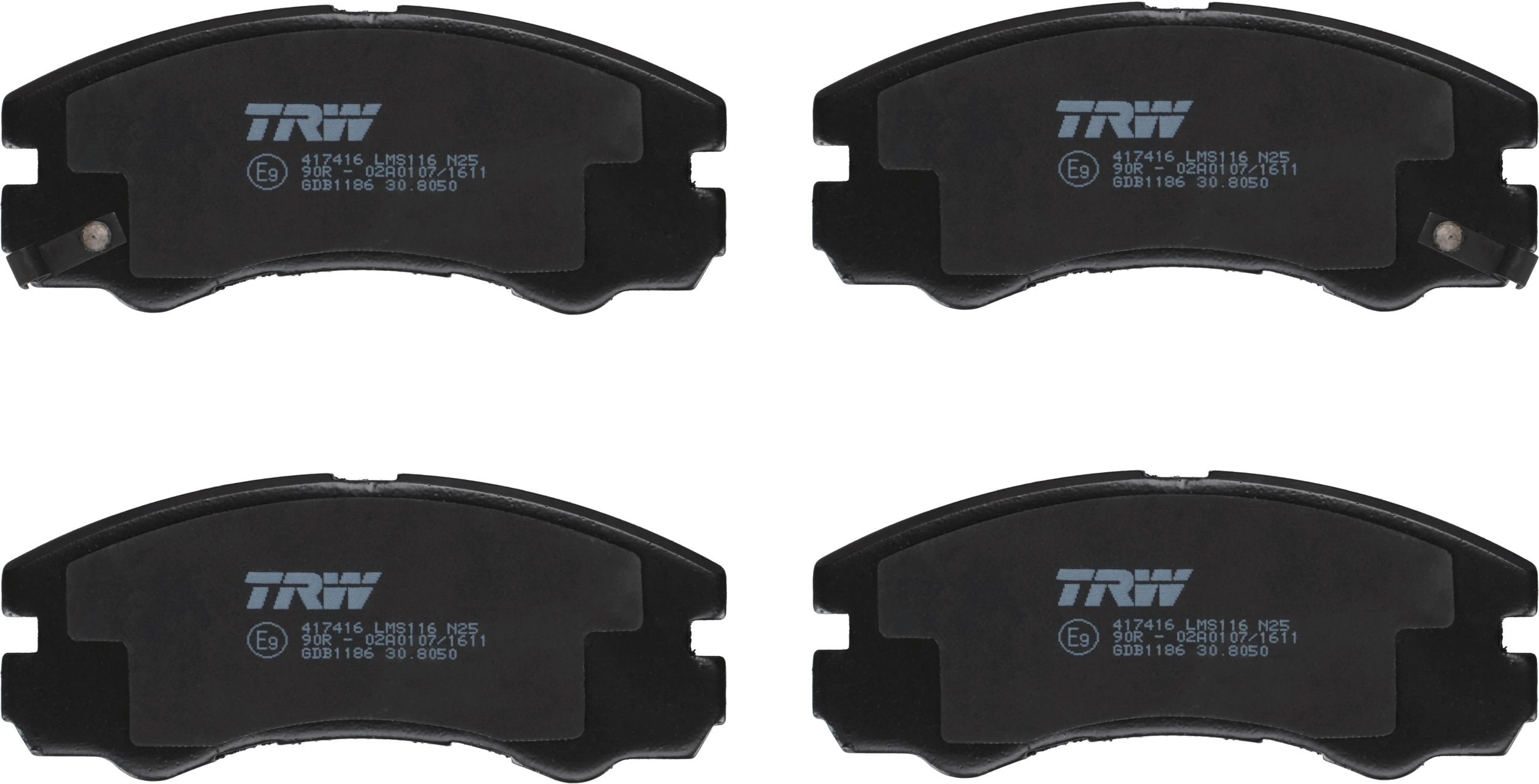 Гальмівні колодки дискові TRW GDB1186 - zapix
