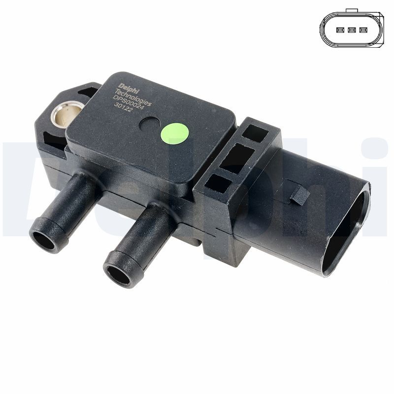 Датчик тиску відпрацьованих газів DELPHI DPS0002412B1 - zapix